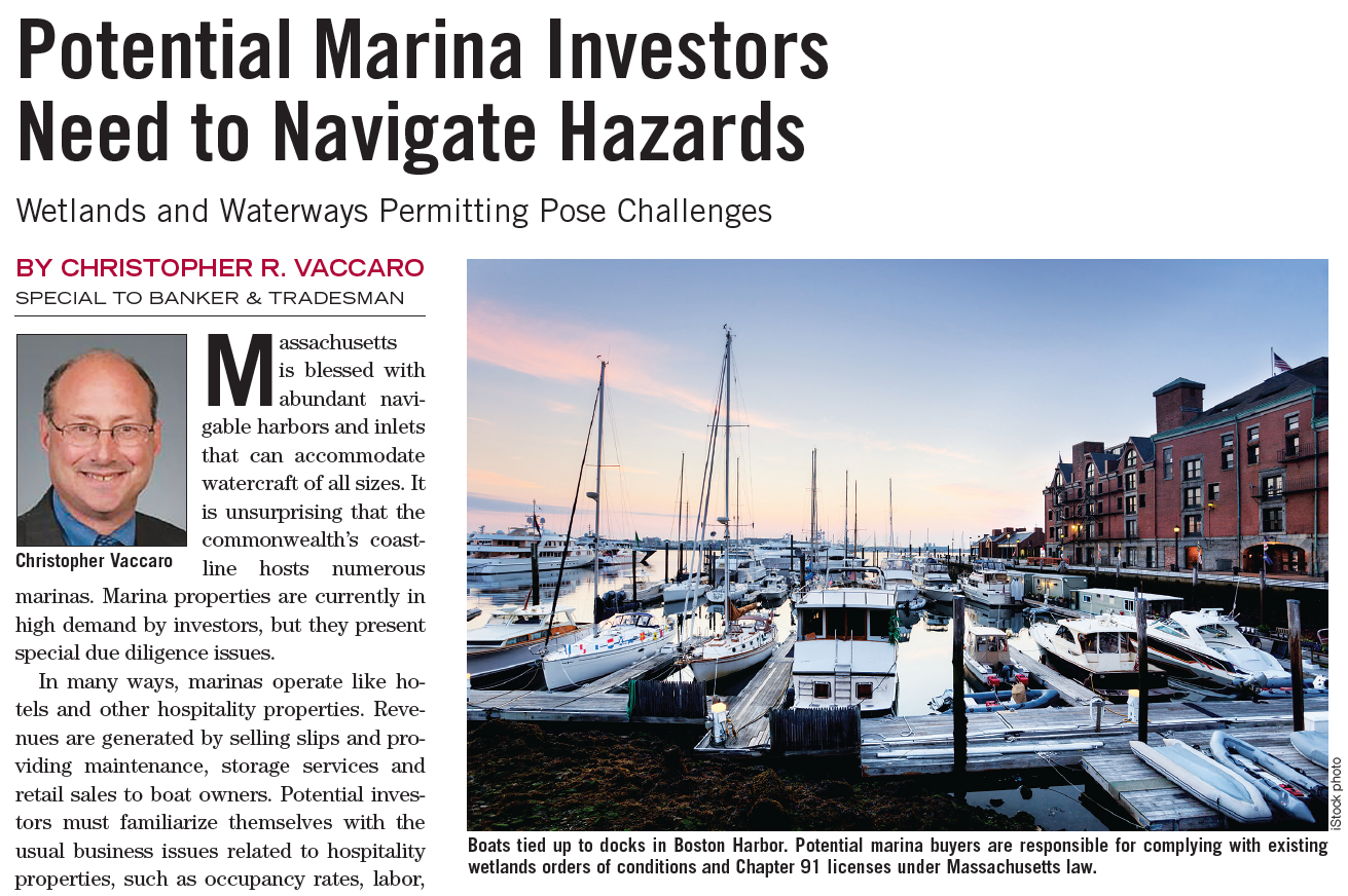 Potential Marina Investors Need to Navigate Hazards