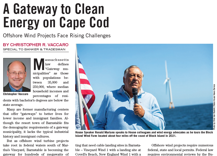 A Gateway to Clean Energy on Cape Cod